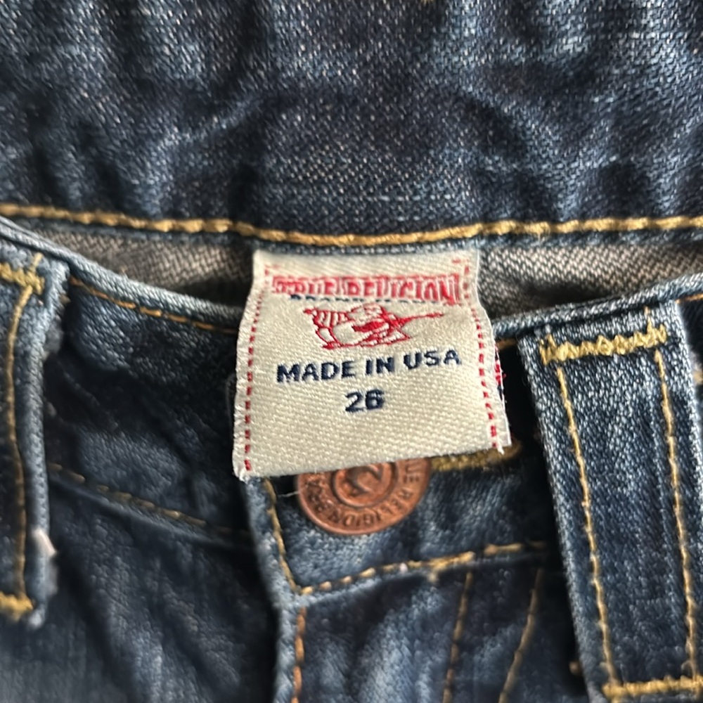 True Religion Classic Blue Flare Jeans - Picture 3 of 6
